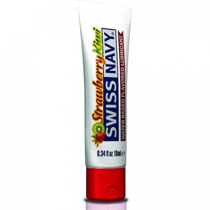 Лубрикант SWISS NAVY Strawberry Kiwi Flavored Lubricant с ароматом клубника-киви 10 мл. SNFSK10ML